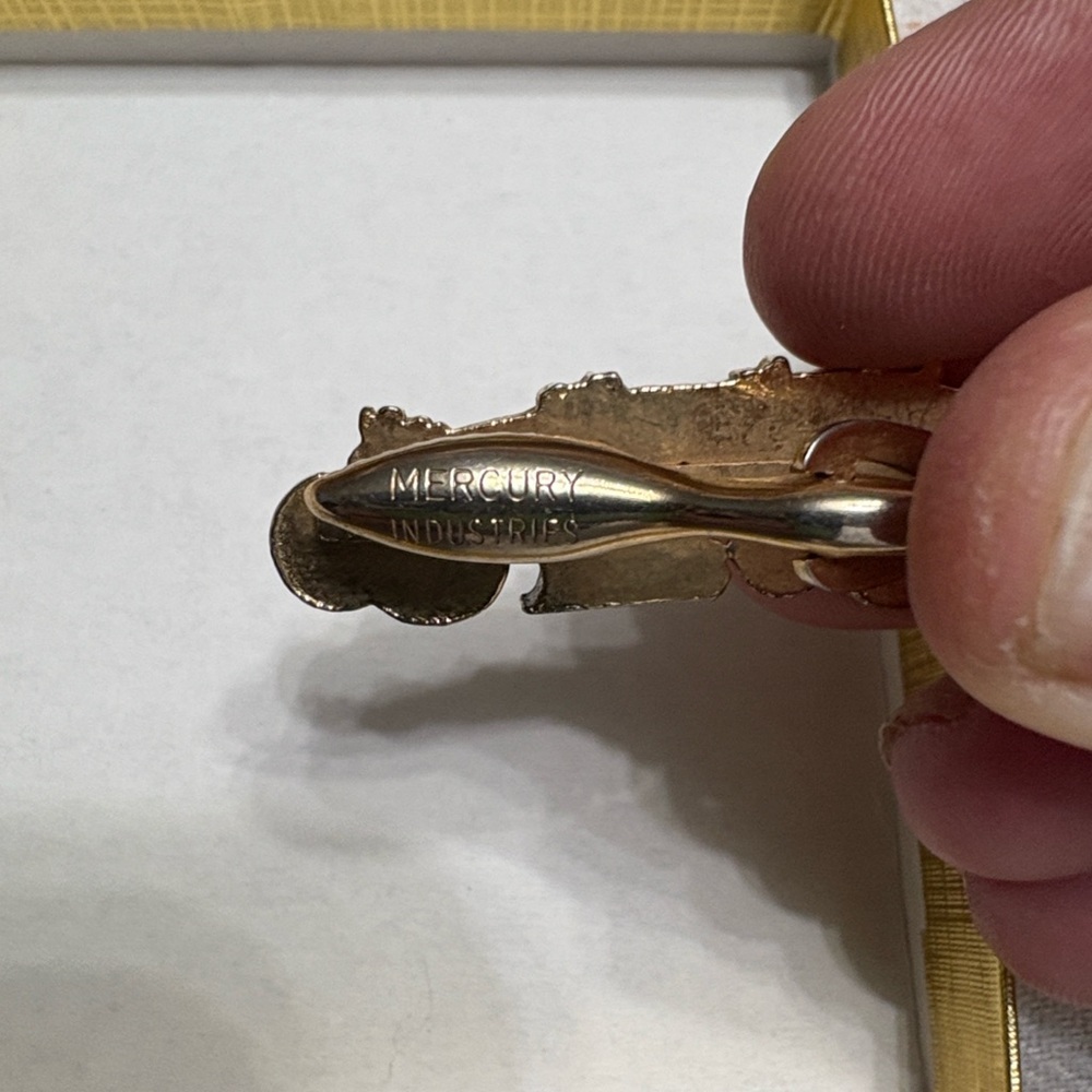 Vintage Adams Gold Tone Farm Tie Clip - Picture 2 of 4